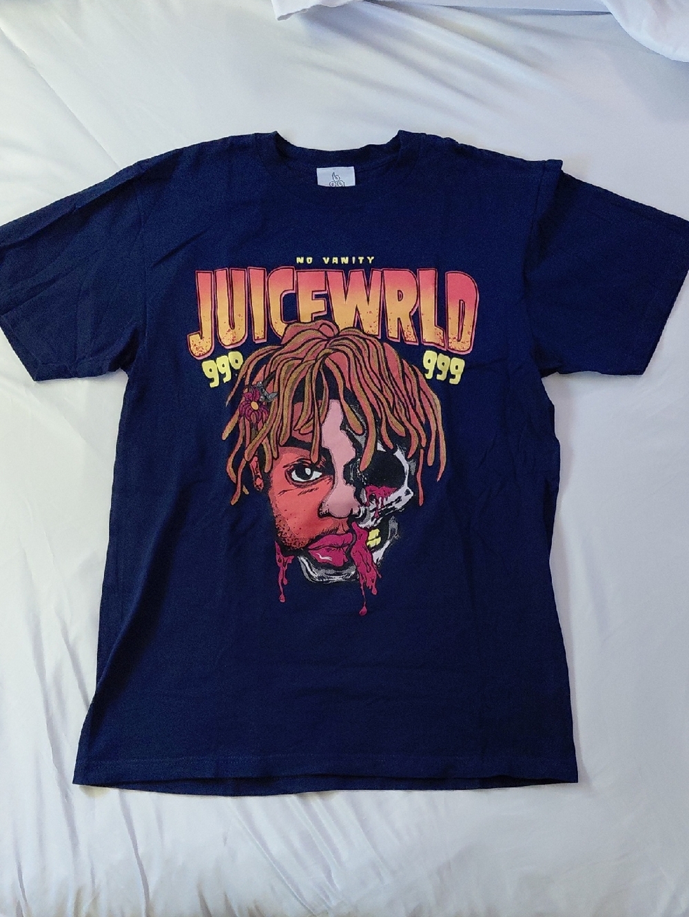 999 Club Los Angeles Juice Wrld No Vanity Navy Tee Mens L